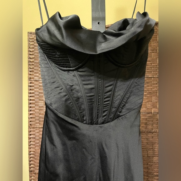 New House of CB Charmaine Corset Dress Black XS - MSRP $285 - Picture 6 of 12